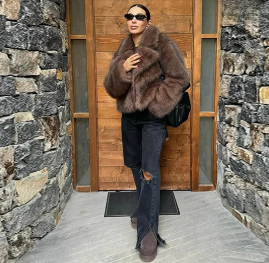 Marian Kunstpelzjacke