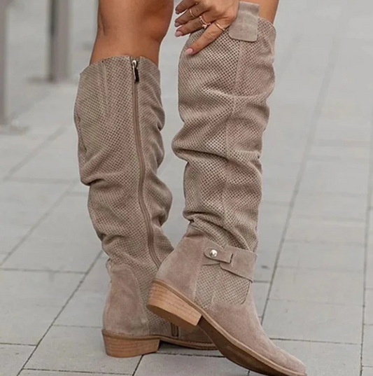 Lia | Vintage-Stiefel aus Wildleder