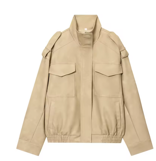 Elyssa-Bomberjacke aus Wildleder