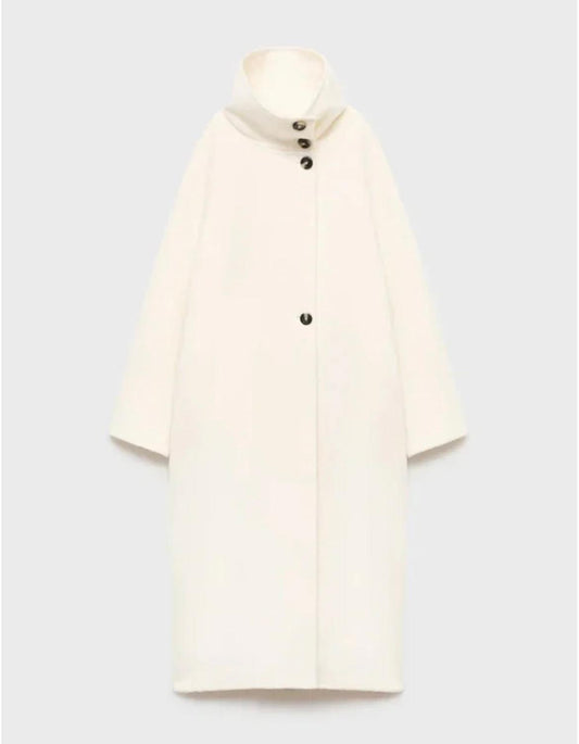 Langer Mantel Juliana mit hohem Kragen