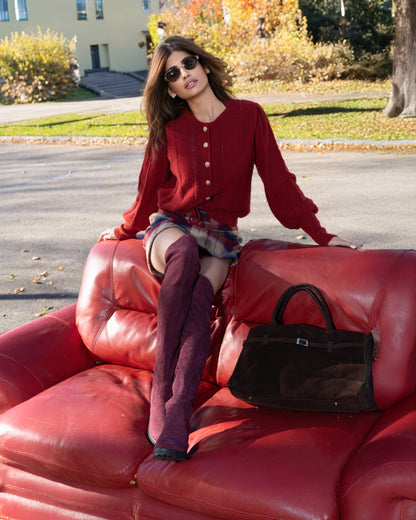 Amalia | Tasche aus Veloursleder