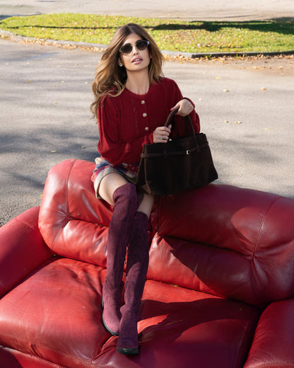 Amalia | Tasche aus Veloursleder