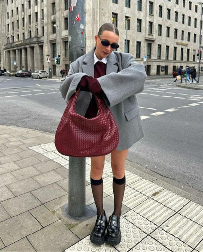 KLARA | XXL Geflochtene Tasche