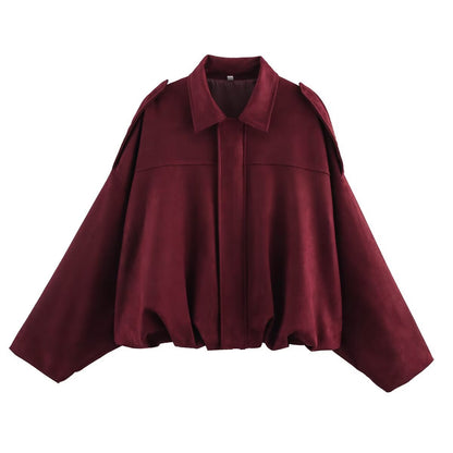 Bomberjacke aus Mikrofaser-Wildleder Jesi