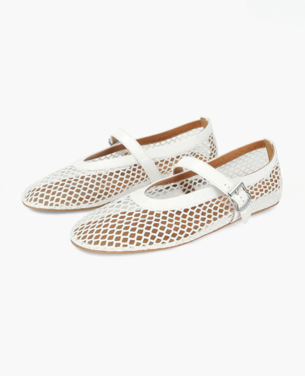 Rose | Ballerinas aus Netz