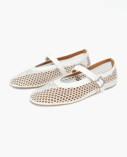 Rose | Ballerinas aus Netz