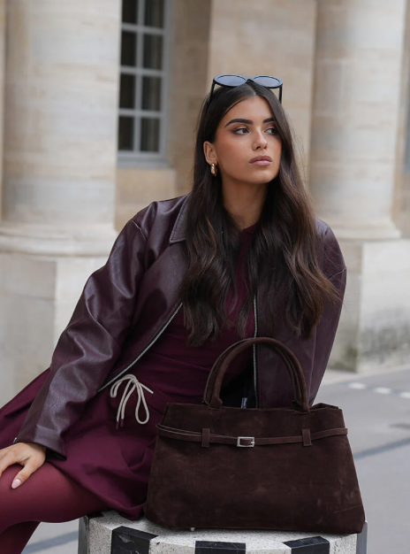 Amalia | Tasche aus Veloursleder